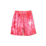 Bathing Ape Shorts Summer Classic Tie-Dye Men's and Women's Casual Shorts Middle Pants