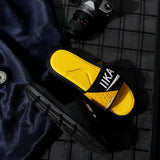 Men's Flip Flops Men Slides Comfort Slides Sandal Slippers Men's Summer Outdoor Personality Fashion