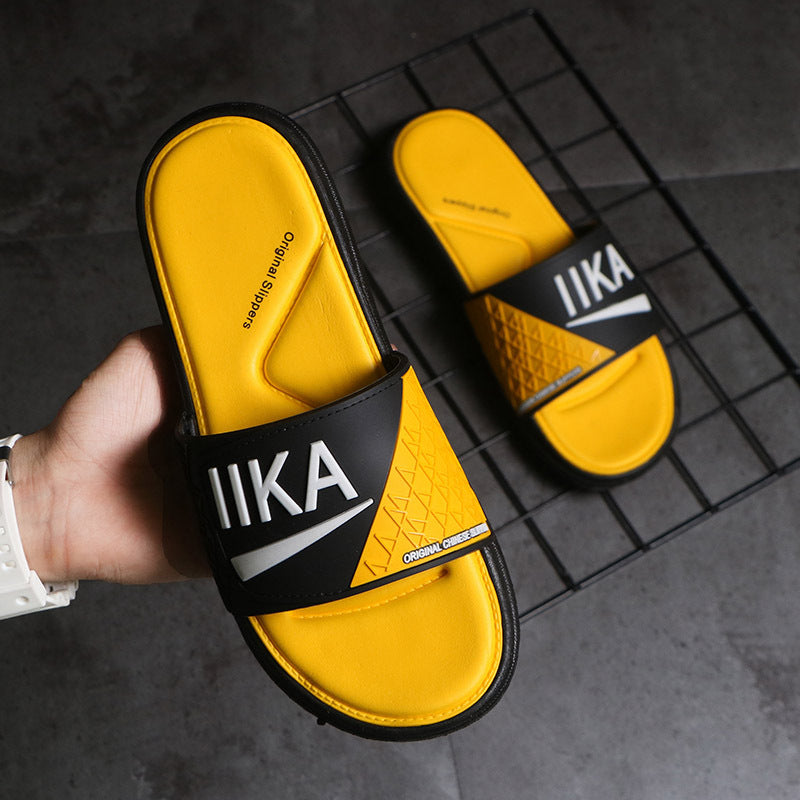 Men's Flip Flops Men Slides Comfort Slides Sandal Slippers Men's Summer Outdoor Personality Fashion