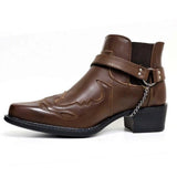 Western Shoes Ankle Boots Fashion Pointed Toe Dr. Martens Boots Men's Boots