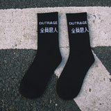 Off White Socks Men's Skateboard Hip Hop Basketball Sweat Absorbing Sports Autumn and Winter