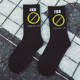 Off White Socks Men's Skateboard Hip Hop Basketball Sweat Absorbing Sports Autumn and Winter