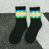 Off White Socks Men's Skateboard Hip Hop Basketball Sweat Absorbing Sports Autumn and Winter