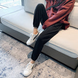 Grey Sweatpants Sports Pants Female Autumn and Winter Loose Slimming Casual