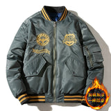 Varsity Jacket Autumn And Winter Baggy Coat Embroidered Baseball Uniform
