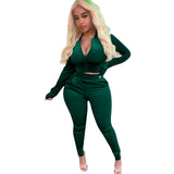 Velour Tracksuit Gold Velvet Sports and Leisure Suit