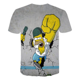 The Simpsons T Shirts 3d Digital Printed Round Neck