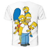 The Simpsons T Shirts Digital Printed Round Neck