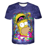 The Simpsons T Shirts 3d Digital Printing Cartoon Anime