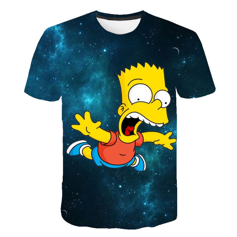 The Simpsons T Shirts Cartoon Anime Digital Printing
