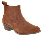 Western Shoes Short Boots Autumn and Winter Women's Sand Leather Women's Shoes plus Size