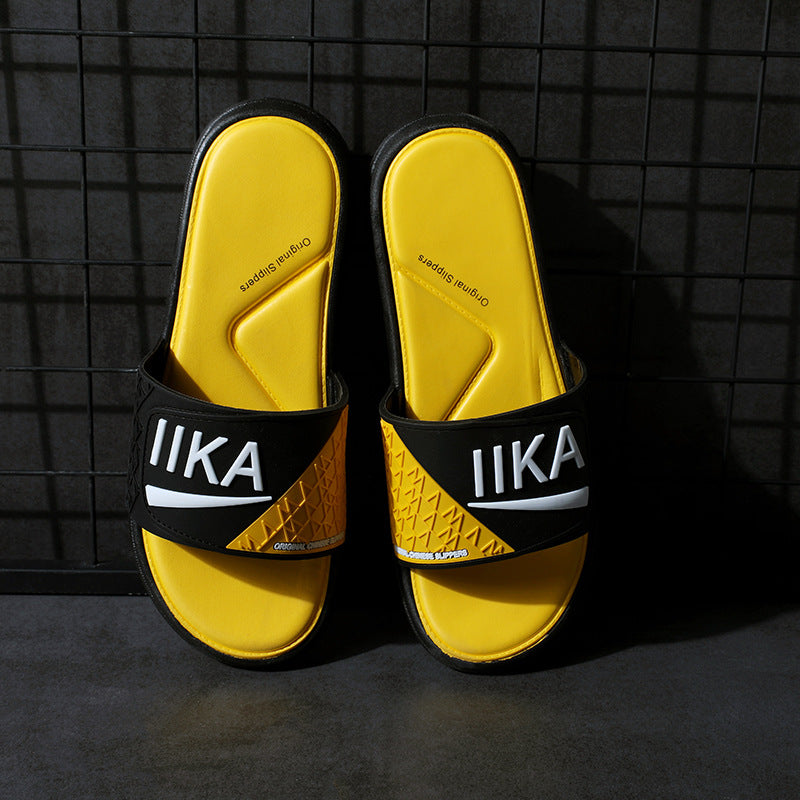 Men's Flip Flops Men Slides Comfort Slides Sandal Slippers Men's Summer Outdoor Personality Fashion