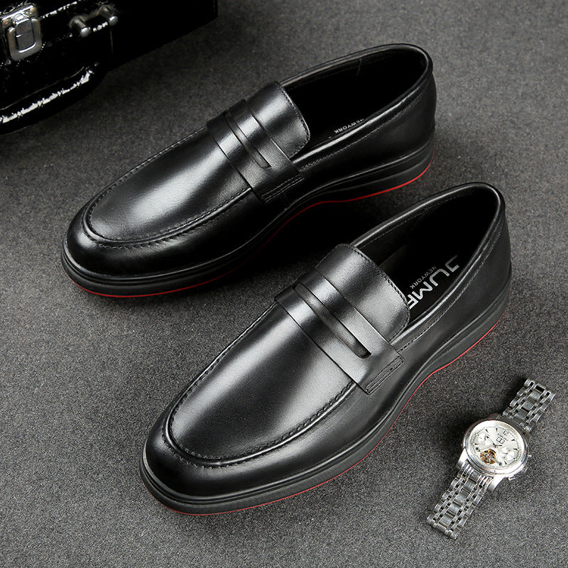 Men's Dress Shoes Classic Leather Oxfords Casual Cushioned Loafer Business Men's Formal Wear Comfortable
