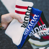 Off White Socks Men's Skateboard Hip Hop Basketball Sweat Absorbing Sports Autumn and Winter
