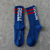 Off White Socks Men's Skateboard Hip Hop Basketball Sweat Absorbing Sports Autumn and Winter