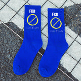 Off White Socks Men's Skateboard Hip Hop Basketball Sweat Absorbing Sports Autumn and Winter