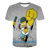 The Simpsons T Shirts 3d Digital Printed Round Neck