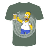 The Simpsons T Shirts 3d Digital Printing