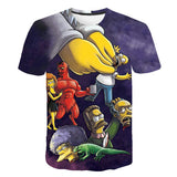 The Simpsons T Shirts Cartoon Anime Digital Printing