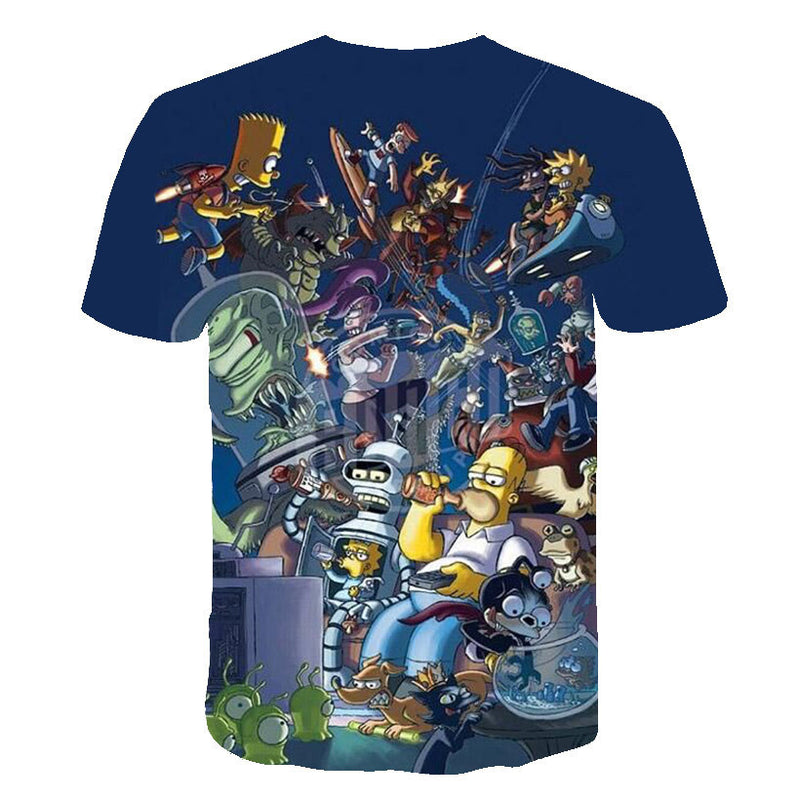 The Simpsons T Shirts 3d Digital Printing