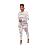 Fall Women's Clothing New Fashion Sexy Hollow out Sports Jumpsuit
