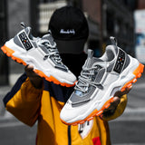 Off White Shoes Sneaker Sneakers Men'S Trendy Autumn And Winter Casual Running Shoes Breathable Mesh Surface