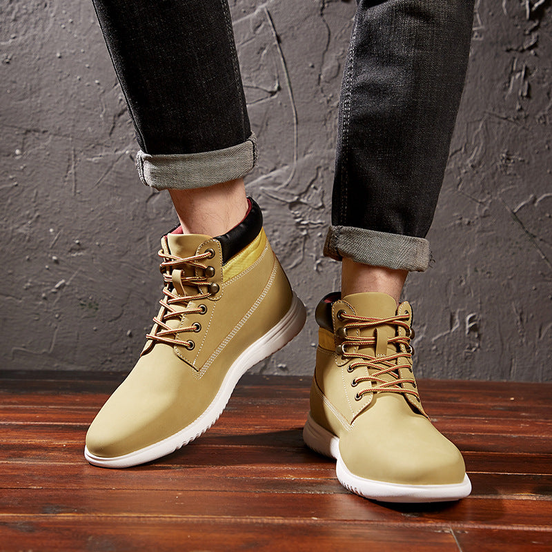 Men's Dress Shoes Classic Leather Oxfords Casual Cushioned Loafer Autumn Winter Dr. Martens Boots Men's High-Top Worker Boot Vintage Casual