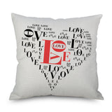 Valentine's Day Pillow Covers 4 Piece Random Styles Together, Car Sofa Cushion Pink Love Pillow