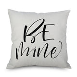 Valentine's Day Pillow Covers 4 Piece Random Styles Together, Car Sofa Cushion Pink Love Pillow