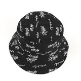 Bucket Hat Fishing Cap Cotton Print Fisherman Hat Hat Female Casual Printing Sun-Proof Basin Hat Men