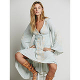 Beth Dutton Bohemian Dress Winter Autumn Midi Dresses Embroidered Dress