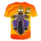 The Simpsons T Shirts Digital Printed Round Neck