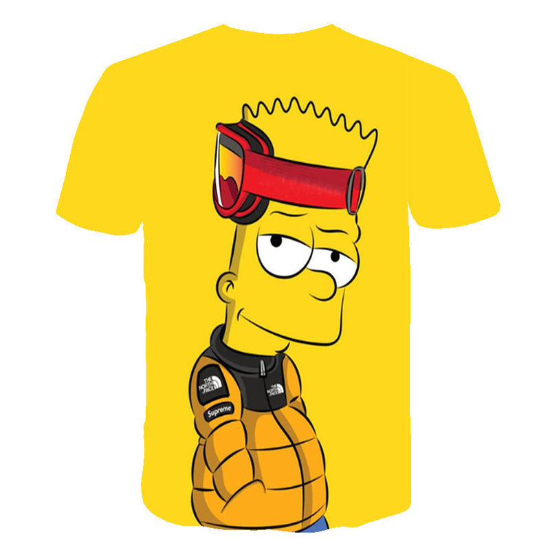 The Simpsons T Shirts Digital Printed Round Neck