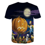 The Simpsons T Shirts Digital Printed Round Neck