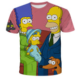 The Simpsons T Shirts Digital Printing Cartoon Anime