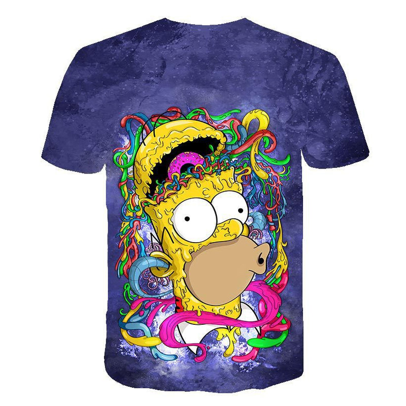 The Simpsons T Shirts 3d Digital Printing Cartoon Anime