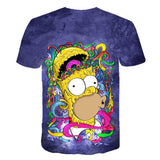 The Simpsons T Shirts 3d Digital Printing Cartoon Anime