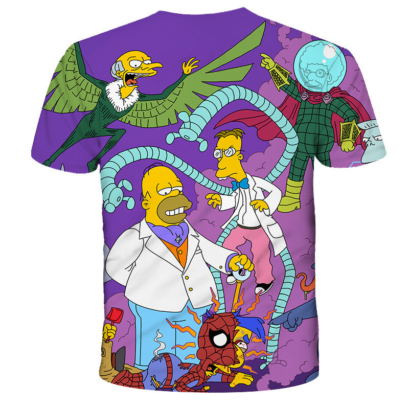 The Simpsons T Shirts Anime 3d Digital Printing