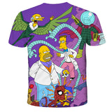 The Simpsons T Shirts Anime 3d Digital Printing