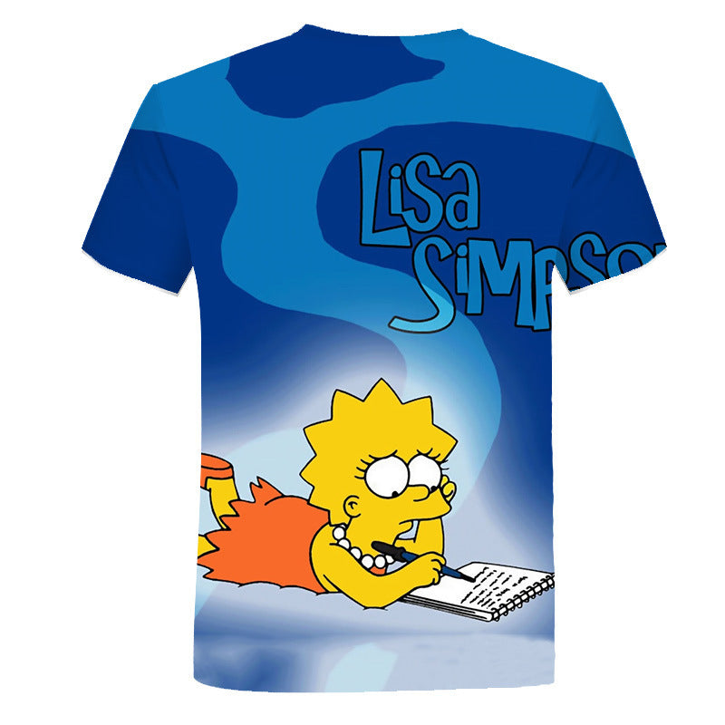 The Simpsons T Shirts 3d Digital Printing Cartoon Anime