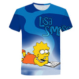 The Simpsons T Shirts 3d Digital Printing Cartoon Anime
