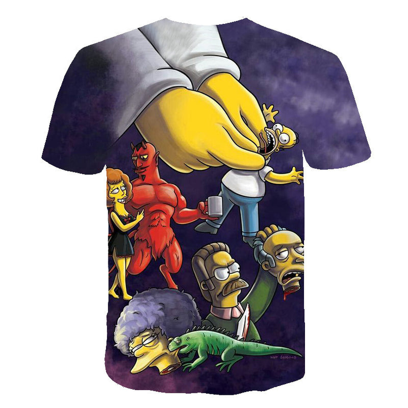 The Simpsons T Shirts Cartoon Anime Digital Printing