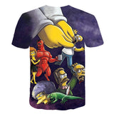 The Simpsons T Shirts Cartoon Anime Digital Printing