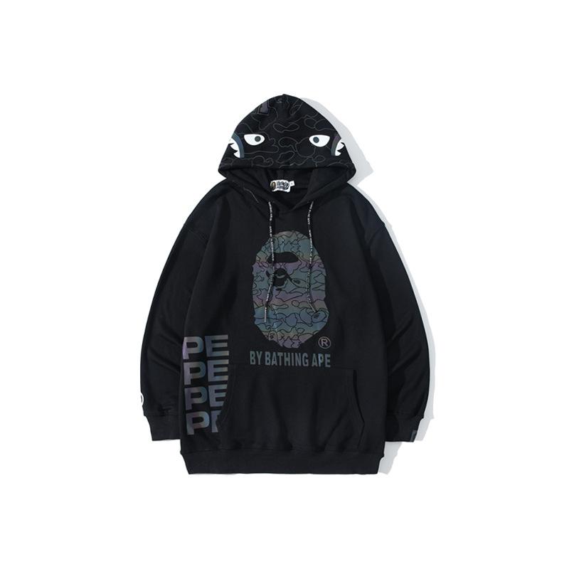 Bathing Ape Hoodie Reflective Sweater Teen Hooded Coat