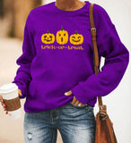 Halloween Costumes Printing Long Sleeve Crew Neck Sweater Women