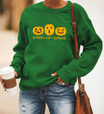 Halloween Costumes Printing Long Sleeve Crew Neck Sweater Women