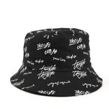 Bucket Hat Fishing Cap Cotton Print Fisherman Hat Hat Female Casual Printing Sun-Proof Basin Hat Men