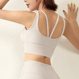 Underwear for Sweating Beauty Back Exercise Shockproof Push-up Yoga Vest