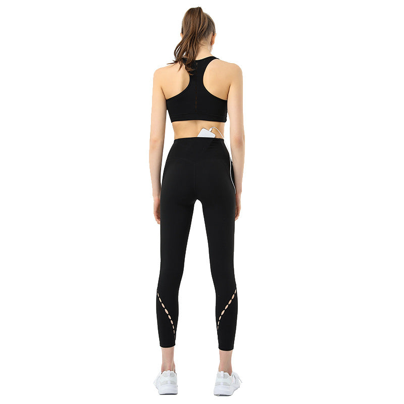 Underwear for Sweating Hollow-out Beauty Back Sports Yoga Vest