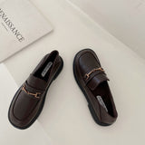 Platform Heels for Women Autumn Chunky Heel Vintage High Heels